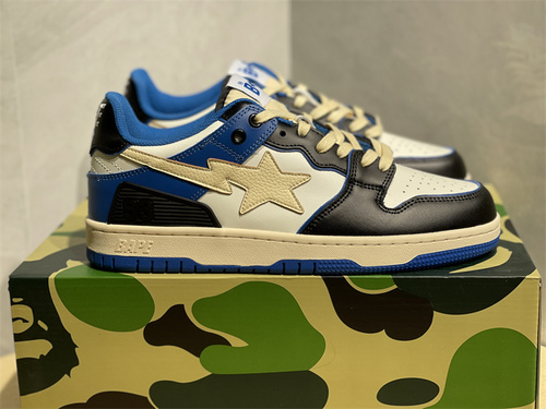 Original version_ Air Force BAPE Alliance_ White and Blue Star_ full code shipment_ 36_45-cdacc868